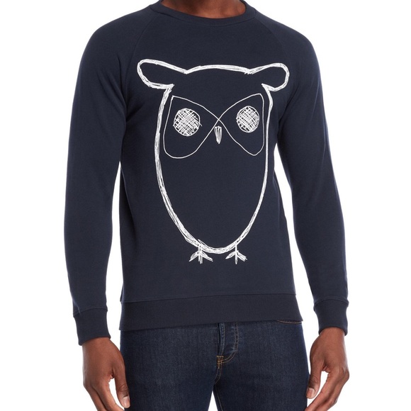 Knowledge cotton apparel owl sweatshirt Clearance